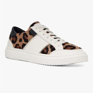 UGG Alameda Animal Print Haircalf Lace Up Sneakers 7 NIB
